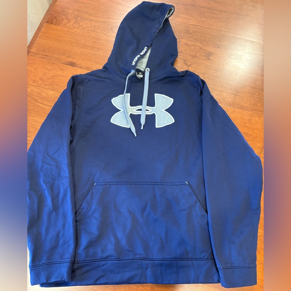 Under Armour Blue Fleece Sweatshirt with Gray Accents